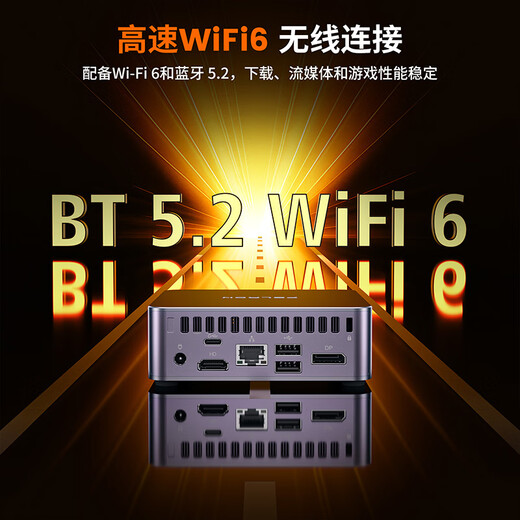 Panlei WO7 national subsidy 20% mini host AMD Ryzen R7 7735U mini host barebones business office game design desktop pocket computer