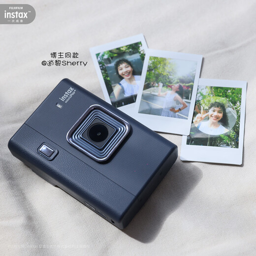 INSTAX Fuji Digital Analog Single Imaging Camera Liplay+ Midnight Blue
