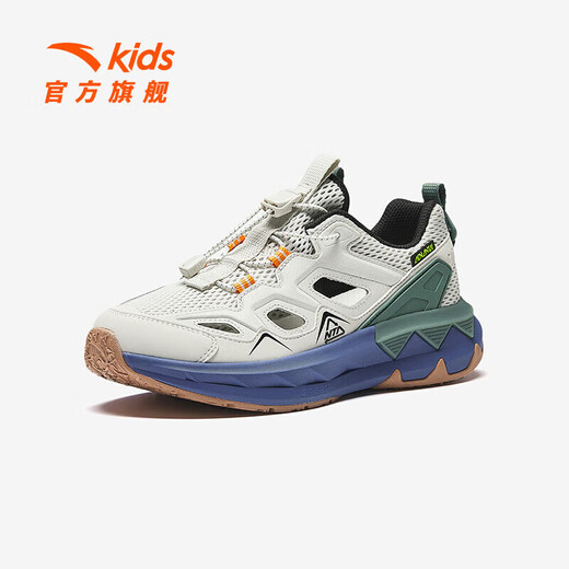 ANTA children's sandals, boys' shoes, 2026 summer new off-road frame shoes, outdoor sports shoes, beach shoes, digital fog gray-1 35, inner length 22cm
