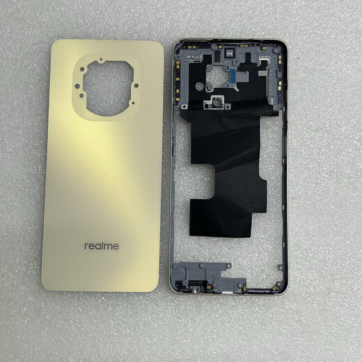 Suitable for V60 back cover original mobile phone case back cover V60S battery cover middle frame screen frame shell frame Realme v60 original back cover gold