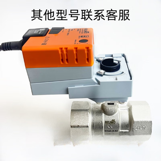 Bolimou Electric Ball Ventil Aktuator LR/NR/SR24A Zwei-Drei-Wander-Faden-Flansch-Ballventil R2040R6 R679AO [DN80 zur Einstellung]