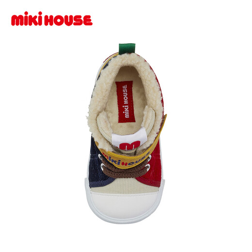 MIKIHOUSE Japanese-made winter cotton shoes corduroy warm plus velvet baby shoes boys and girls toddler shoes multi-color