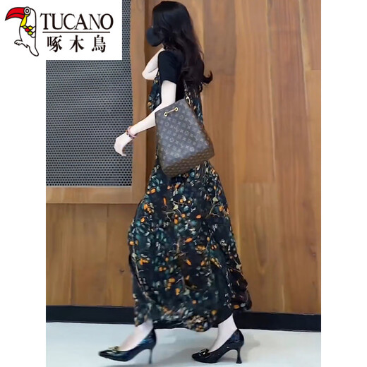 
Woodpecker 2025 summer new loose overalls jumpsuit wide-leg pants plus short-sleeved T-shirt two-piece suit for women overalls + T-shirt M Recommended 101-115Jin [Jin equals 0.5 kg]