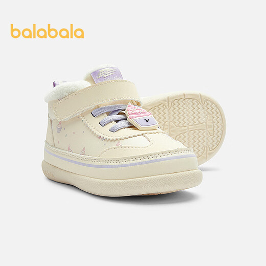 Balabala children's shoes toddler shoes baby shoes men's and women's shoes sneakers 2025 autumn and winter new children's shoes plus velvet 209425144208
