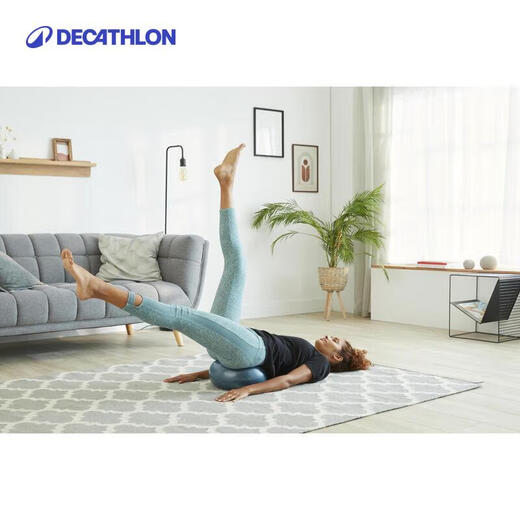 DECATHLON yoga ball fitness Pilates ball explosion-proof warm-up blue [23 years new]-4527518