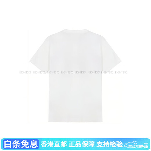 BURBERRY (BURBERRY) Fashionable and versatile [Summer] Loose checked pockets, rotator sleeves T-shirt for women, white, white XXS original gift bag + original gift box