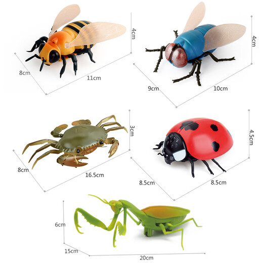 
Original direct supply of novel and unique infrared remote control electric insect toys electric snail and mouse prank 9923 bee 129G weight 0.29kg