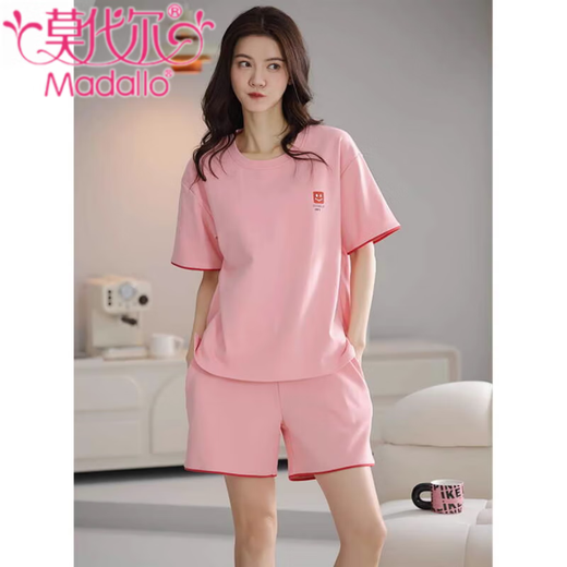 Modal 2025 Neue Pyjamas für Frauen im Sommer Pure Cotton Shorts Shorts Sweet Casual Sports Home Clothing Suits können außerhalb Z9859 XL getragen werden 120-140jin [Jin entspricht 0,5 kg]