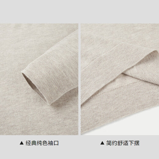 HLA海澜之家轻商务经典系列长袖针织衫男圆领毛衣冬季男