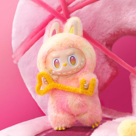 Motherland version - LaBuBu Macaron sitting on the party rubber-encapsulated face blind box front high-energy imitation 3.0 generation new 3.0 front high-energy series hidden version [ID]