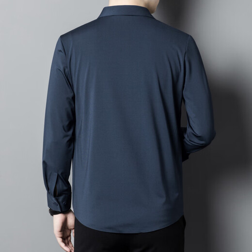 
2025 Xi Daddy Wearing at Wedding Feast Spring Dress Father-in-law Long Sleeve Shirt No Strike Anti-Wrinkle Men's Shirt Red 2XL 120