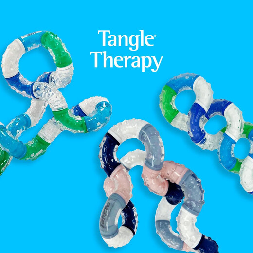 正版Tangle Therapy Relax放松系列扭扭乐提升专注缓解ADHD玩具 Think Purple