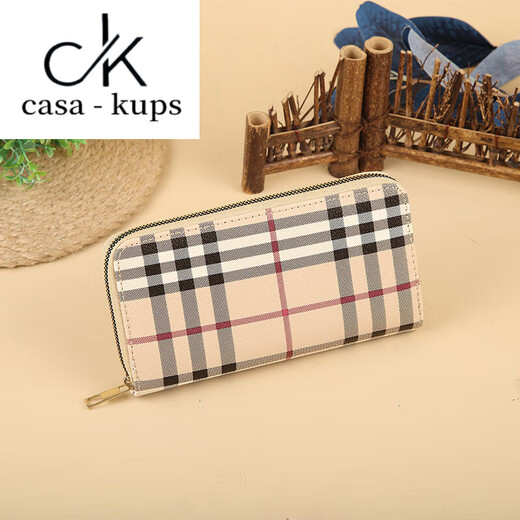 casa-kupsCK创意女士单拉钱包长款女生2025新款时尚拉链大容量钱夹钱包女士 1