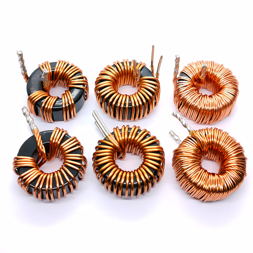 Hanshi Hengye Iron-silicon-aluminum filter inductor energy storage magnetic ring high power 12A 3mH-0.8 line-6A-vertical/brown (10 pieces)