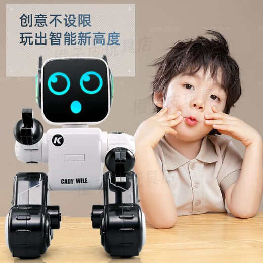 Xiaomi YouPin Roboter Kinderspielzeug Girls and Boys Intelligenter Dialog Frühkirch Dance Elektrische Fernbedienung Roboter Interaktion K3 Red Standard Edition (Fernbedienung mit Handle) Deluxe Drei-Batterie Version