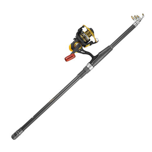 Jinglang Sea Pole Set 2.7m Fishing Rod Sea Pole Sea Pole Pole Long-droop Metal Spinning Wheel Sea Fishing Rod