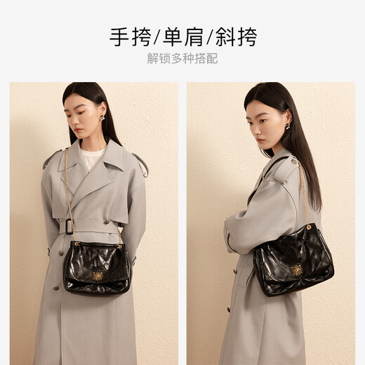 VANESSA HOGAN女包茵然芙芙包2025春夏软包松弛大容量斜挎单肩包 米白_可放11英寸iPad