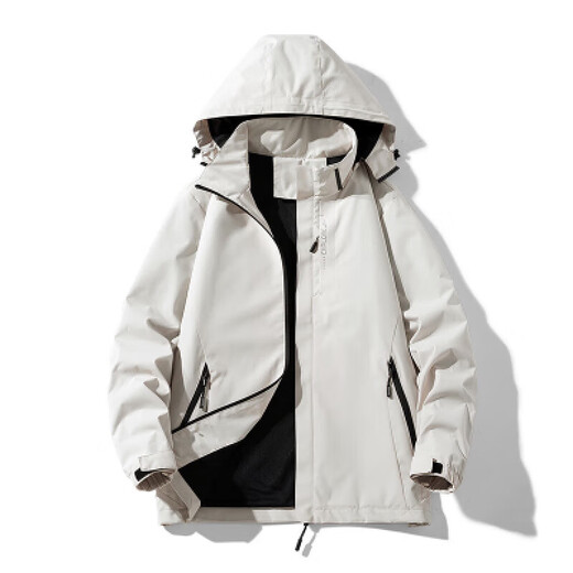 森马（Semir）春秋防风外套三合一风衣防水防雨户外登山黑色大码骑行服 6628深蓝色 常规 5XL 5xl