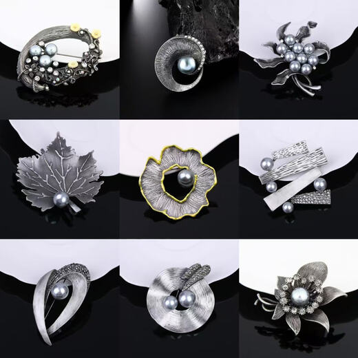 Dujian Cross Border Hot Brooch Высококачественная легкая роскошная одежда аксессуары для штифта ювелирные украшения жемчужные брушки для эмалевой пластинки Dy13754-1