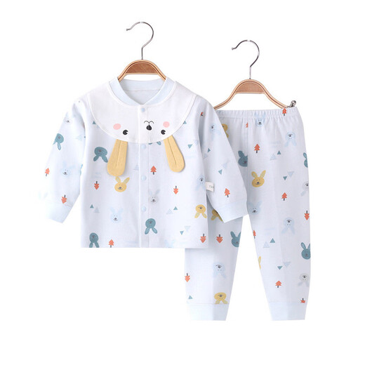 Snoopy baby underwear set pure cotton baby split autumn clothes and autumn pants cotton children's home clothes cute spring and autumn pajamas pink 12034 73