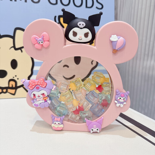 Cartoon children's teeth collection deciduous teeth storage box for teeth replacement commemorative box for boys and girls anti-oxidation and tooth loss saving box [T-type deciduous teeth storage box light powder] Kurolo