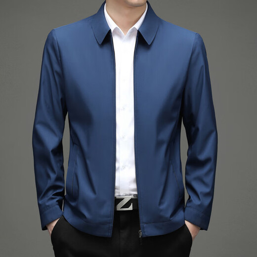 
DVHNMK brand men's jacket men's spring and autumn new style business casual high-end lapel executive jacket jacket black lapel [spot quick delivery] M 170 [recommended 110-130Jin [Jin equals 0.5 kg]]
