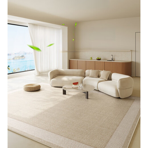 Cool mat carpet living room carpet 2025 new cool mat floor mat summer ice silk light luxury room tatami four seasons - Yimu 15780 150cm*200cm [wear-resistant]