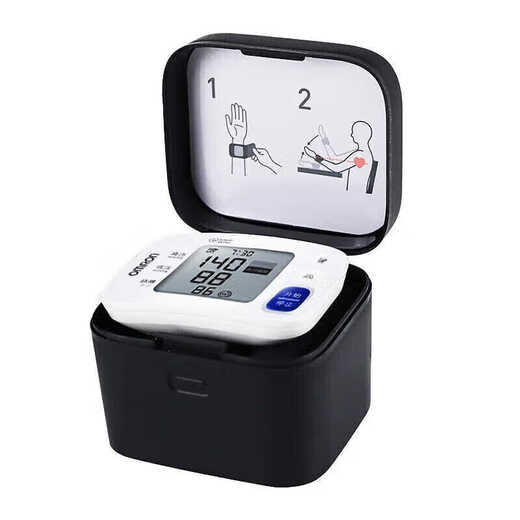 欧姆龙（OMRON）欧姆龙腕式电子血压计HEM-6182家用6111升级血压测量仪便携 黑色