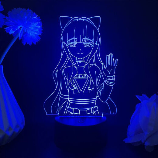 哈士顿憧憬成为魔法少女周边小夜灯柊舞緹娜杜乃可莉丝天川薰子动漫手办 黑底16色+遥控器+usb+电池仓 4877  天川薰子