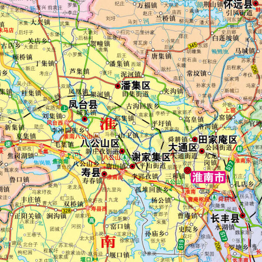 
Anhui map 2025 Anhui Provincial Government Transportation Geographic Map 1068*749 mm