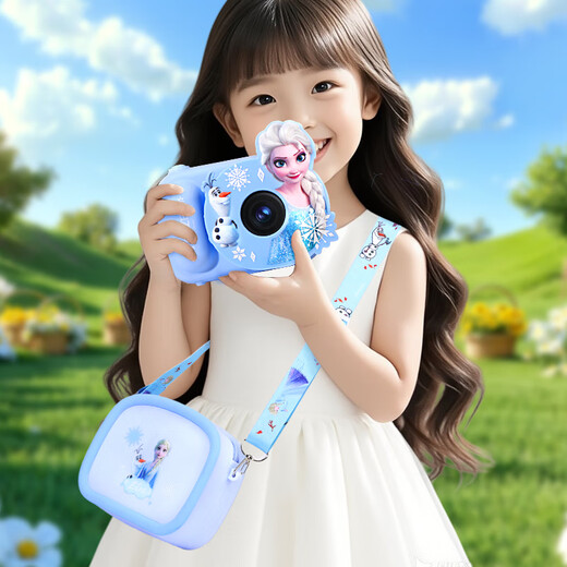 Appareil photo pour enfants Disney, cadeau d'anniversaire pour petite fille, jouet princesse Elsa, éducatif haut de gamme pour enfants de 3 à 6 ans, 4 protections des yeux