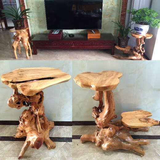 Registro de registro de la raíz Raíz del árbol del árbol Natural Sala de estar Multi-capa Rack Bonsai Rack Fish Fish Wood Base Base 16852