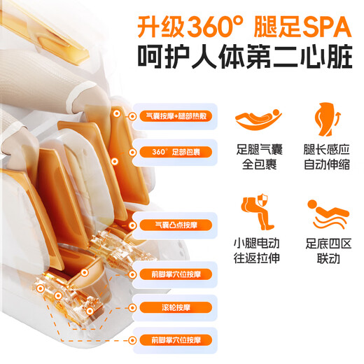 IRest-Massagestuhl zu Hause staatlich subventionierte flexible Führungsschiene Schwerelosigkeits-Raumkapsel 2025 Top-Ten-Marken Ganzkörper-4D-Massage automatisches Elterngeschenk S750pro/S750plus 10.000 Yuan Flaggschiff-Super-Neuprodukt S750plus Perlmuttweiß