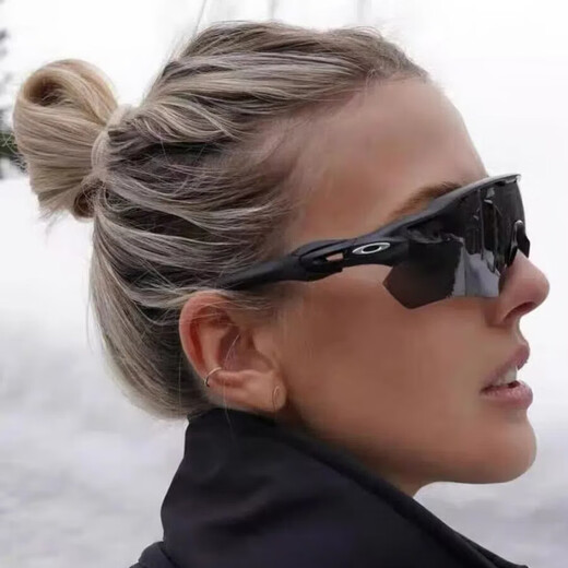 Oakley 9275 Fahrradbrillen 9208 Outdoor Sports Mountaineering und Lauf Sonnenbrillen TR90 Frames Männer und Frauen Paare Paats schwarze Rahmen rote Stücke Einzelstück + Gegenverpackung