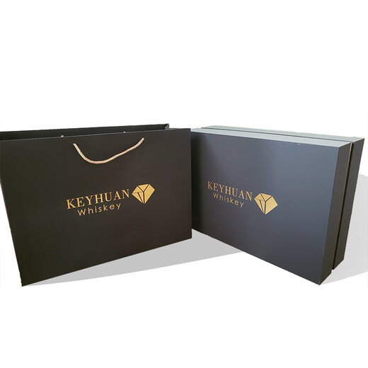 FANKAQI gold-painted whiskey glass set gift box, beer glass, gold-painted Nick style gift box set, 7-piece set