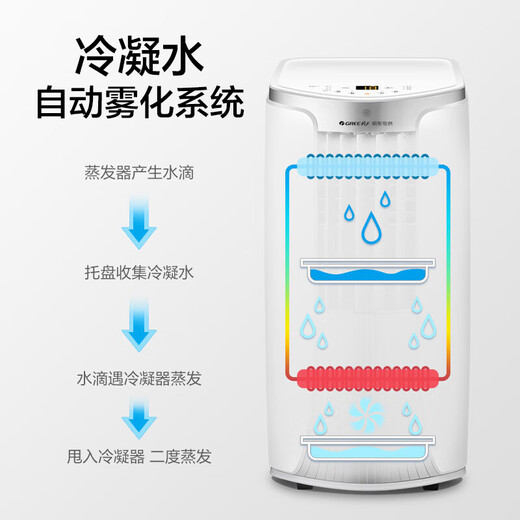 Gree (GREE) mobile air conditioner cooling and heating 1.5 HP outdoor unit air conditioner all-in-one portable portable dehumidification vertical small air conditioner bedroom living room kitchen air conditioner heating/single cooling 1.5 HP single cooling KY-35NL3a