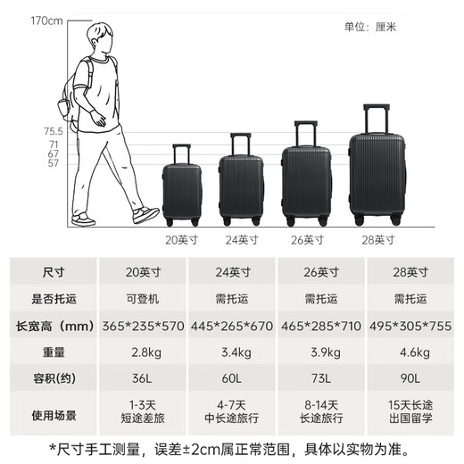 Beijing Madera Caso de embarque para mujeres Caso de trolley Caso de equipaje para hombres Contraseña Estudiante Caso de 24 pulgadas Negro
