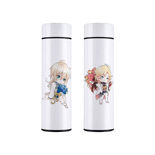 Chengliu Zeit- und Weltraummalerei Reisende Anime Peripheral Smart Thermos Cup Ain Luo Xia Ye Xuan Lu Chen Si Lan Water Cup Kinder gewöhnliche nicht-duftende Tasse 480 ml XW3884 Lu Chen