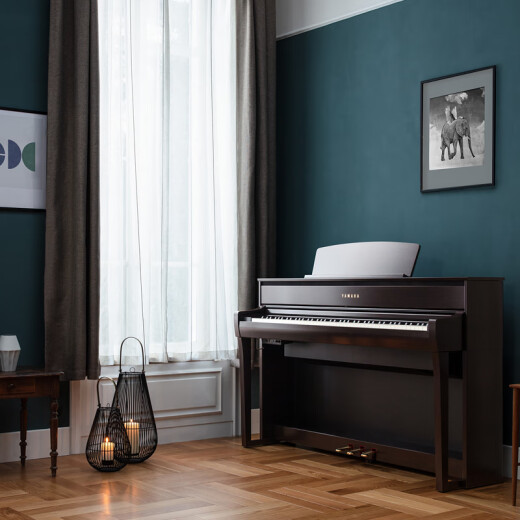 Yamaha Electric Piano CLP825/835/845/725/735/745 High-end vertical 88-key heavy hammer grade test digital piano Original imported CLP735B black + full set of gift bags