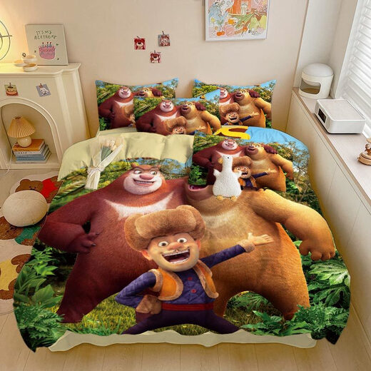 Disney (Disney) All-Cotton Cartoon Bear Haunted dreiteils Set Studenten