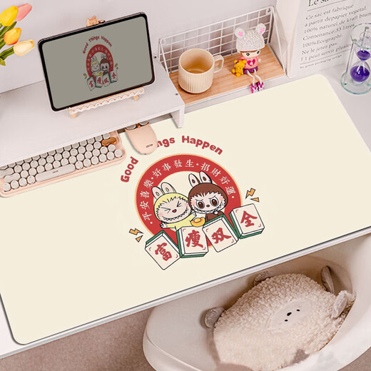 Neev Lablabubu Pad de mouse periférico almohadilla de escritorio labbu súper grande