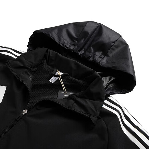 
Adidas men's jacket 2025 summer new sportswear running fitness training fashion trend casual hooded jacket IW0427 XL