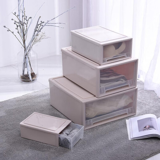 Kleidung Aufbewahrungsbox Plastiklagerbox Schublade Transparente Garderobe Aufbewahrungsschrank Unterwäsche Aufbewahrungsbox Kleidung Sortierbox C3523 Tiefe 45 Breite 35 Höhe 2 3 Meter grau transparent ein Pack
