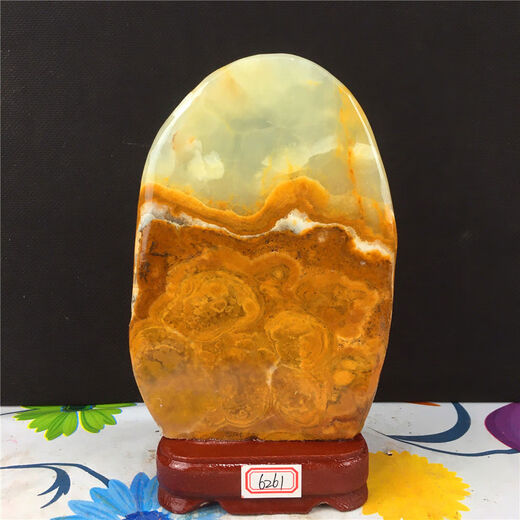 2奇石观赏石天然原石玉器头室内中式装饰现代博古架 11975