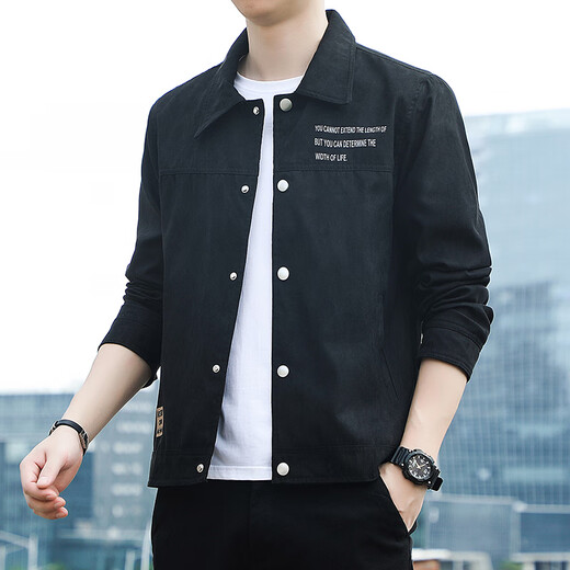 Airmiuu International Brand Jacket Men's Spring and Automn 2025 Nouvelle veste de chemise de travail en daim Slim-Fit [] K12806 KAKI Fleece (emballage de boîte-cadeau) M [90-120Jin [Jin est égal à 0,5 kg]]]