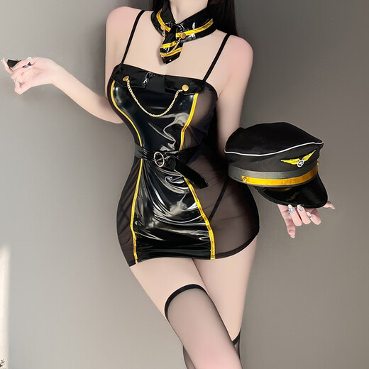 福利性感套装激情小胸免脱2025新款约会制服战袍衣服 蕾丝绑带裙9194【绑带裙+T裤】 均码 【建议体重80-120斤】