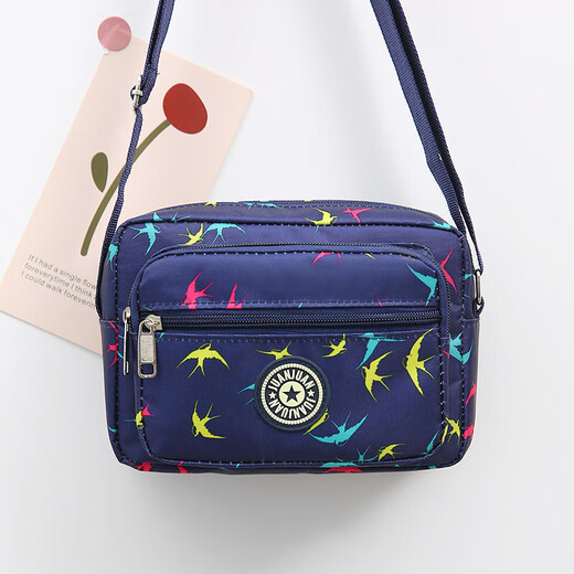 All-Match-bedruckte Mini-Tasche Leichte Stoffbeutel für Frauen 2025 NEUER HAND HLENDE MENTER ART MUTTER BAG CROSSBODY SABE Schwarz