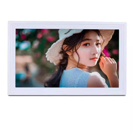 Marco de fotos en la nube con pantalla táctil inteligente de alta definición de 10 pulgadas, álbum de fotos electrónico, red inalámbrica, transmisión remota del teléfono móvil + memoria blanca de 15,6 pulgadas de 32G + tarjeta de memoria de 64G