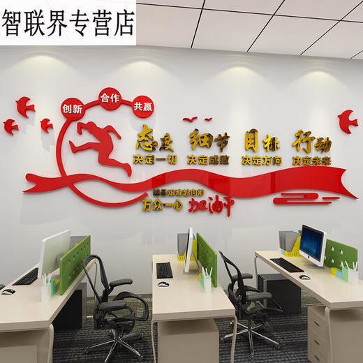 Yusenyi 3d Pegatinas de pared inspiradores tridimensionales Doctor motivacional Decoración Decoración Compañía Oficina corporativa Empleado Muro cultural 14132 Vamos y seca marco de fotos personalizado en blanco y negro 0cm*0cm