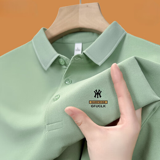 Czcm Light Luxury High-End Brand Brand Roomed Polo рубашка для мужской футболки Lose Casual Collar Business Top New Style New Style Рубашка Y2Polo-Black 3xl 165-180Jin [Jin равно 0,5 кг]